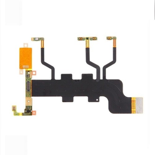 Flex principal com botão de on/off, volume, câmara e microfone